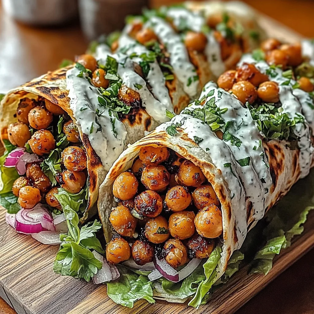 Garlic Herb Roasted Chickpea Wraps: A Flavorful and Nutritious Delight