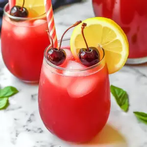 Homemade Cherry Lemonade