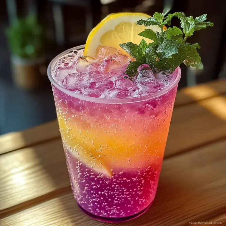 Honey Lemon Pink Soda