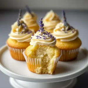 Lemon Lavender Honey Cupcakes