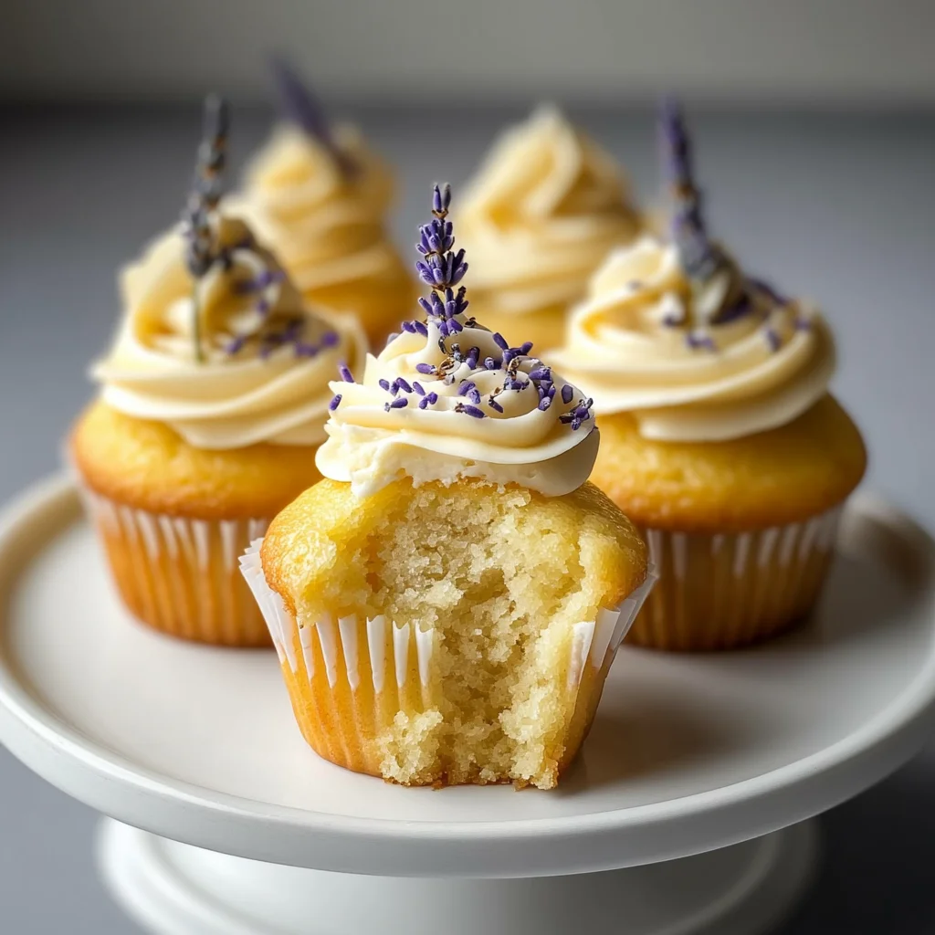 Lemon Lavender Honey Cupcakes
