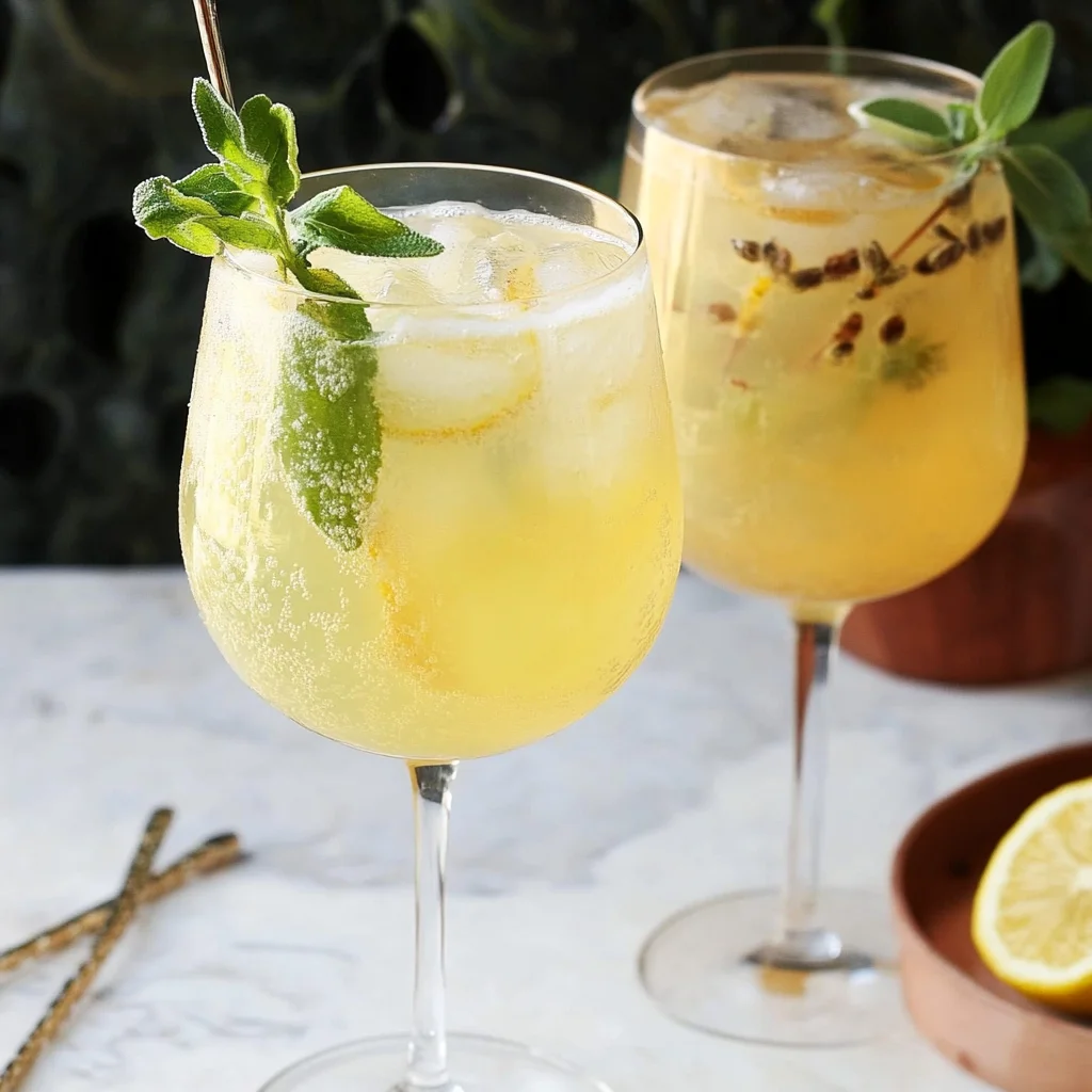 Lemon Verbena Spritz Cocktail Recipe