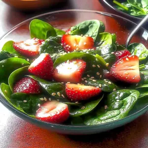 Light Strawberry-Spinach Salad: A Refreshing Summer Delight