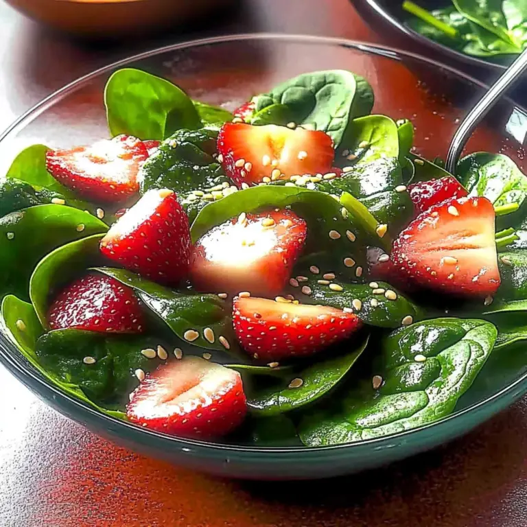 Light Strawberry-Spinach Salad: A Refreshing Summer Delight