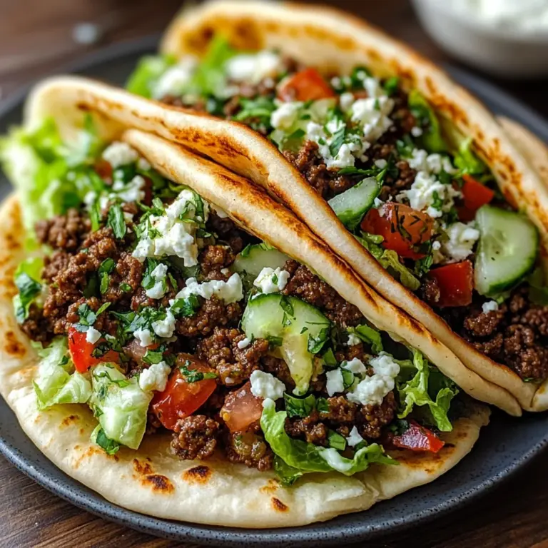 Mediterranean Ground Beef Pita Pockets You’ll Love!