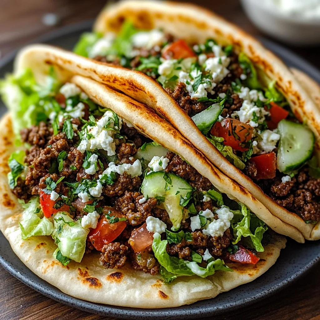 Mediterranean Ground Beef Pita Pockets You’ll Love!