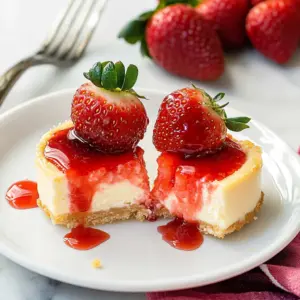 Mini Strawberry Cheesecakes