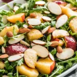 Nectarine Salad with Arugula and Cheddar