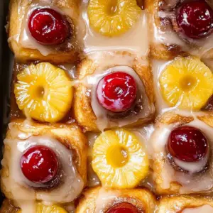 Pineapple Upside Down Cinnamon Rolls
