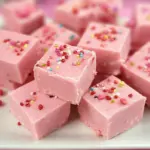 Pink lemonade fudge