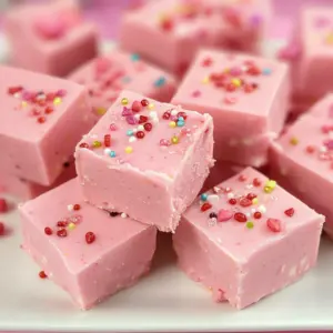 Pink lemonade fudge