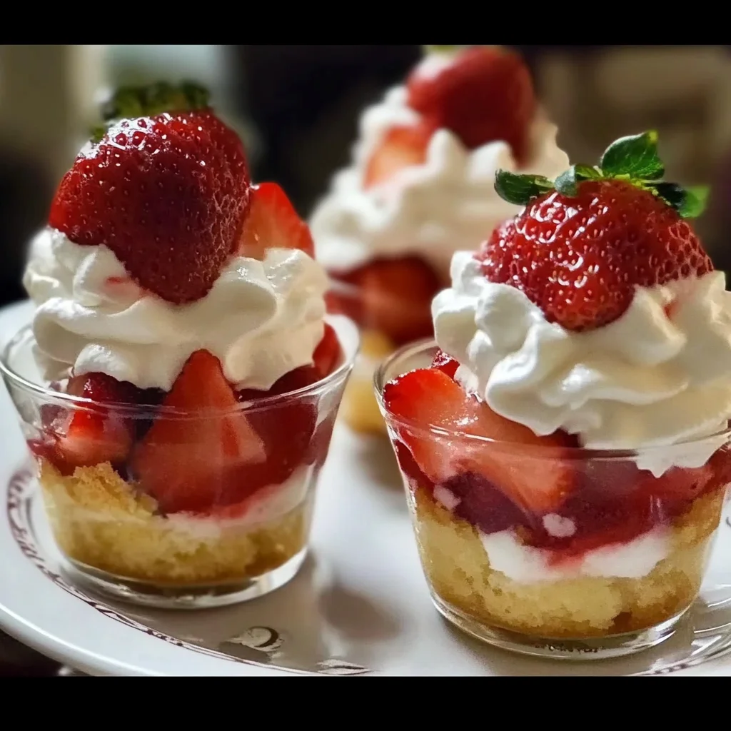 Quick Strawberry Shortcake Cups