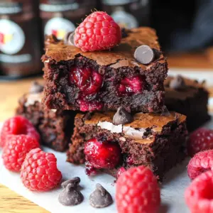 Raspberry Brownies!