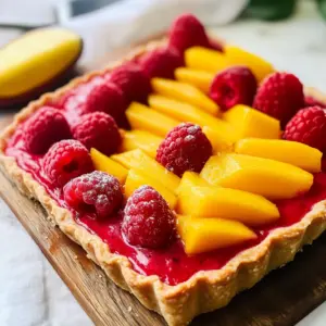 Raspberry Mango Tart