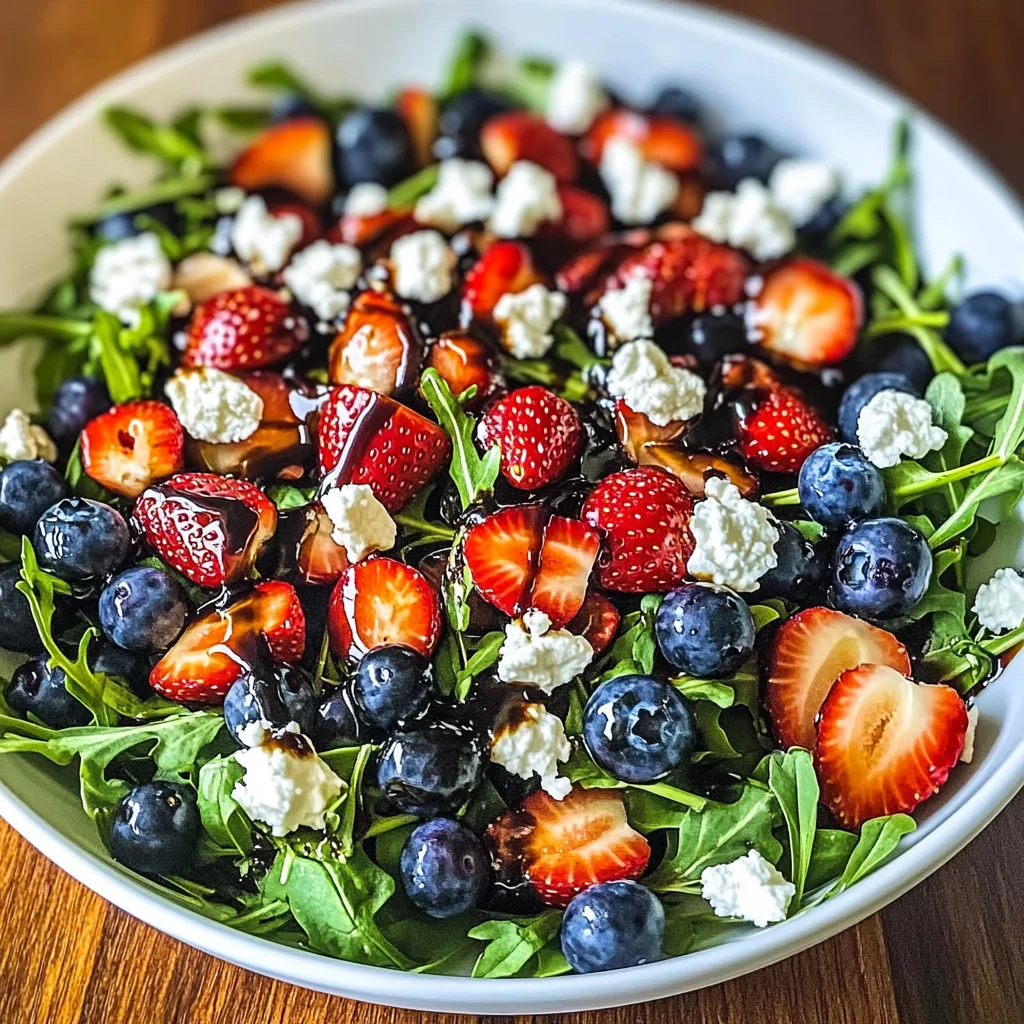 Refreshing Arugula Salad with Berries