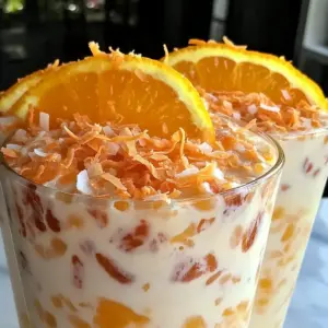 Refreshing Coconut Orange Glow - Easy Creamy Citrus Dessert Recipe