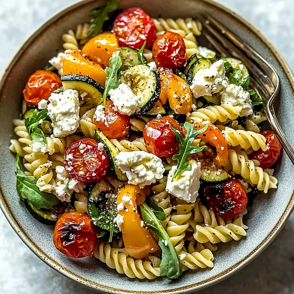 Roasted Veggie Pasta with Feta: A Flavorful Weeknight Winner