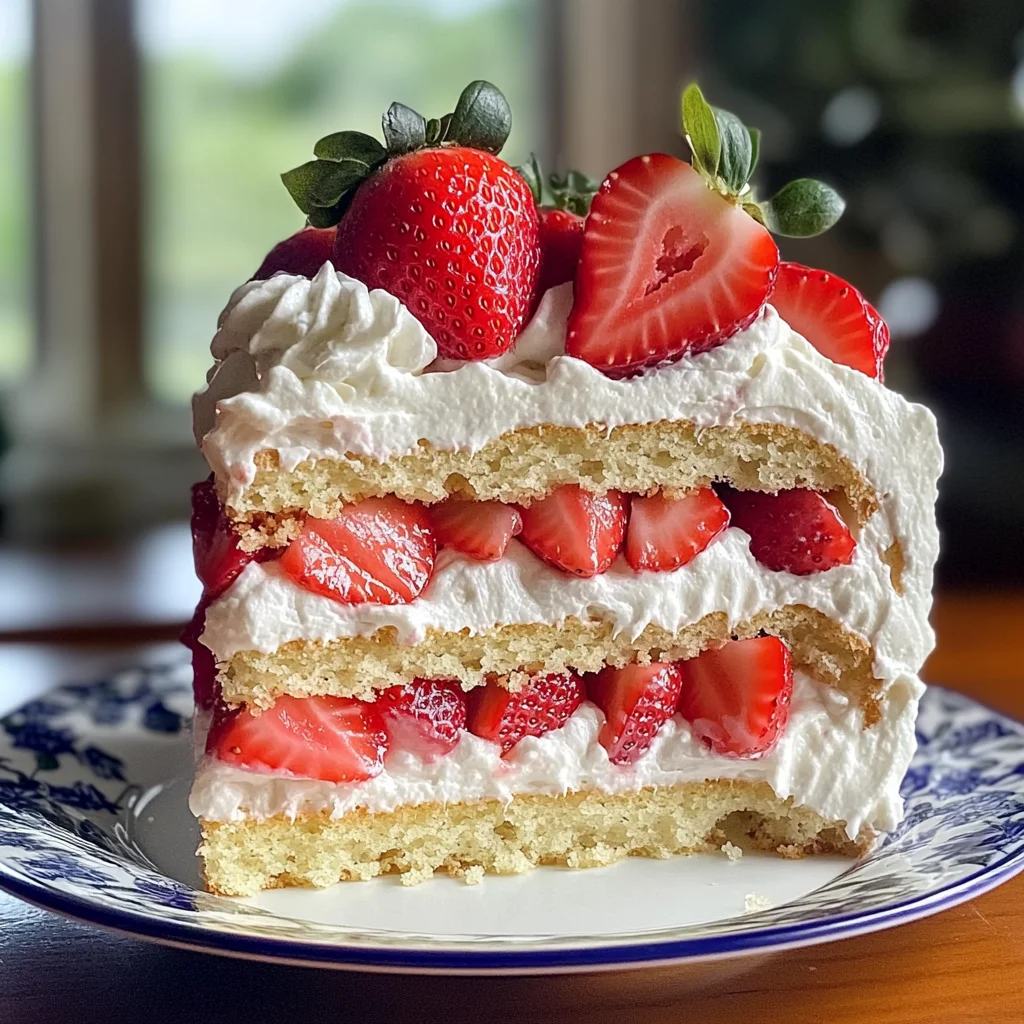 Small Batch Gluten Free Strawberry Shortcake Cake