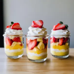 Strawberry Lemon Curd Parfaits