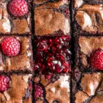 Thick Fudgy Chocolate Raspberry Brownies