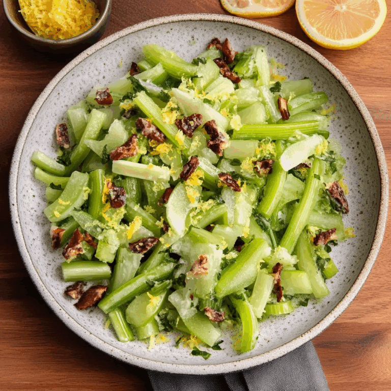 Celery Salad With Lemon Zest