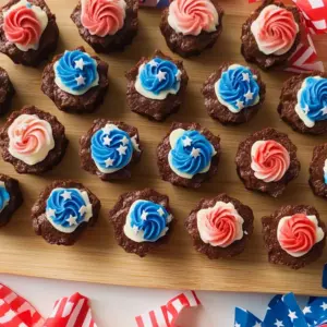 4th of July Brownie Bites