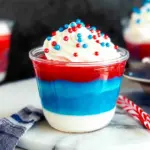 4th of July Dessert Fireworks Jello Cups