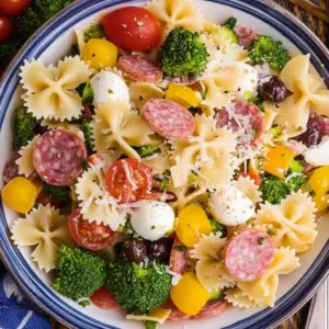 Bow Tie Pasta Salad Recipe (with Italian Dressing)