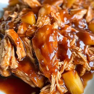 Crockpot BBQ Pineapple Chicken