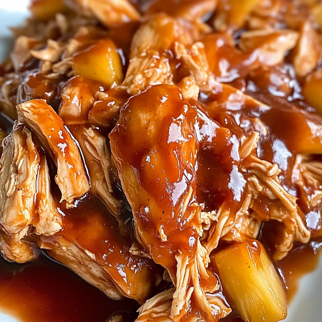 Crockpot BBQ Pineapple Chicken
