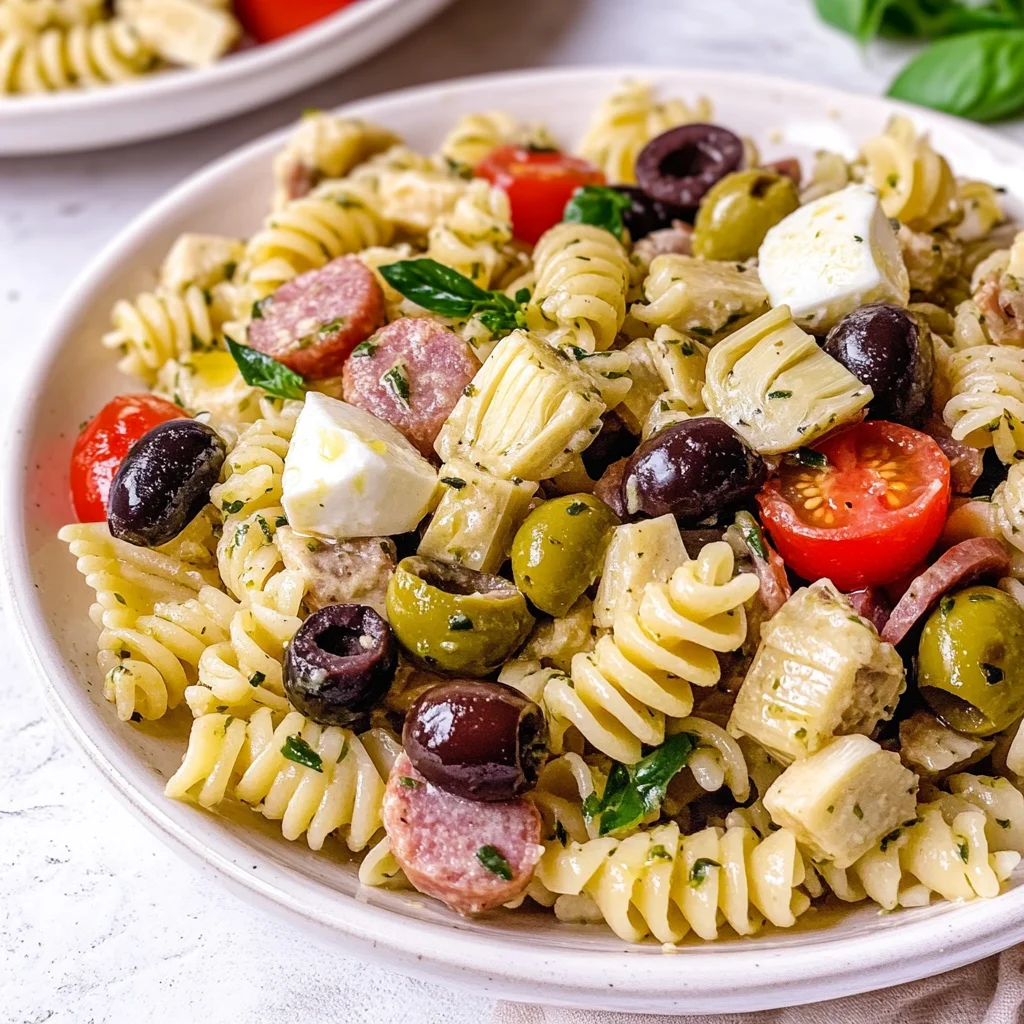 Easy Italian Antipasto Pasta Salad Recipe