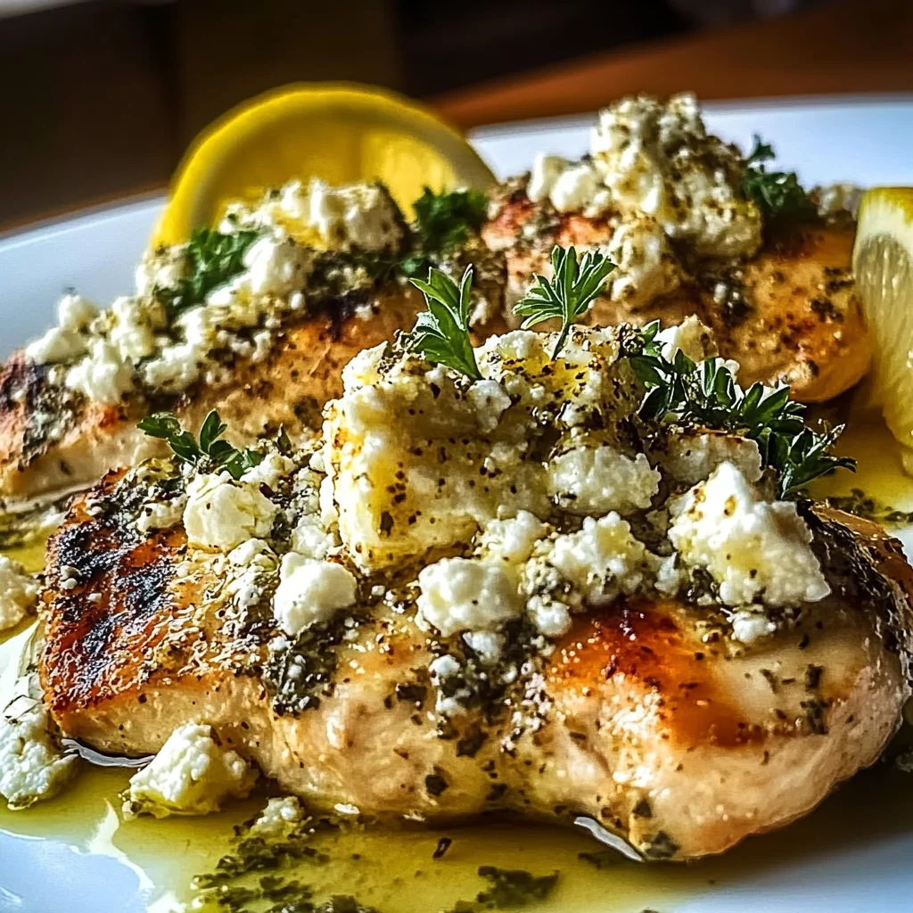 Greek Chicken With Lemon And Feta