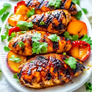 Grilled Chili Peach Chicken