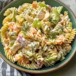 Homemade Crab Pasta Salad with Ranch Dressing - thegirlskitchen