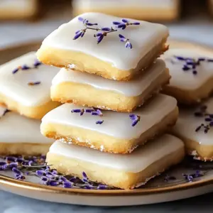 Iced Lemon Lavender Shortbread Cookies for a Blissful Treat
