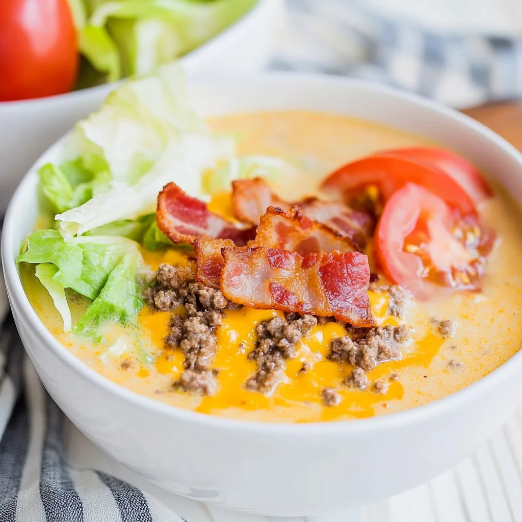 Keto Cheeseburger Soup