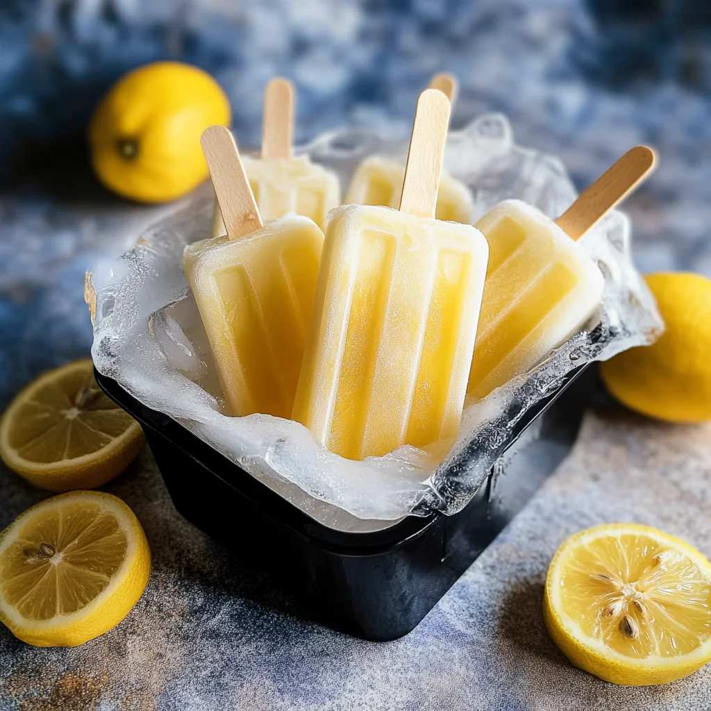 Keto Lemonade Popsicles