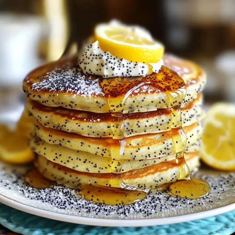 Lemon Poppy Seed Pancakes