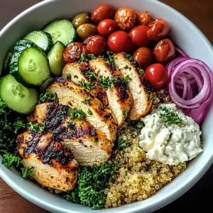 Mediterranean Chicken Bowl: Fresh Flavors for Easy Meal Prep