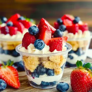 Mixed Berry Mini Trifles