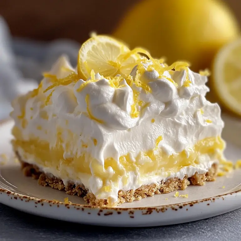 No-Bake Lemon Lasagna Dessert : Creamy, Zesty & Perfect for Spring