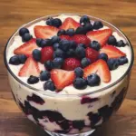 No-Bake Strawberry Blueberry Trifle
