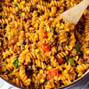 One Pot Cheesy Taco Pasta
