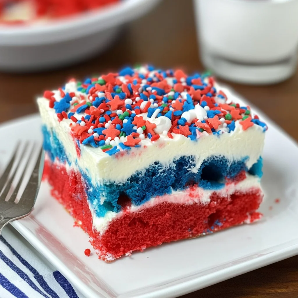 Patriotic Poke Cake