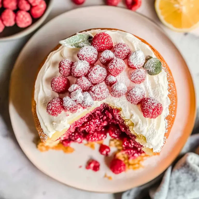 Raspberry Olive Oil Cake