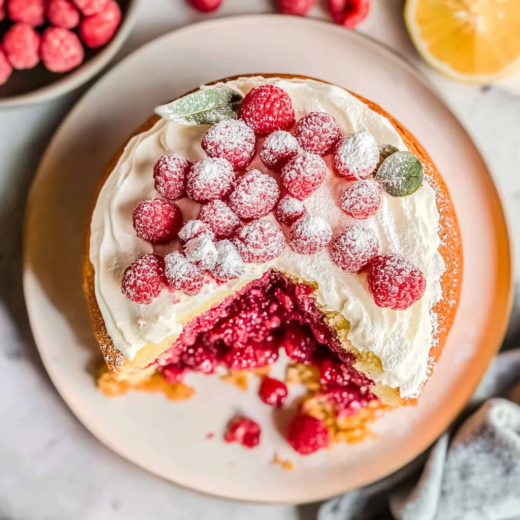 Raspberry Olive Oil Cake