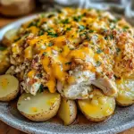 Slow Cooker Cheesy Ranch Chicken & Potatoes