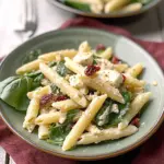 Smoked Mozzarella and Spinach Pasta Salad