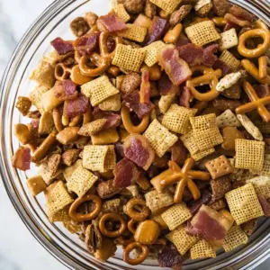 Smoky Bourbon Turkey Bacon Chex Mix