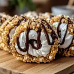 S’mores Rolled Rice Krispie Treats